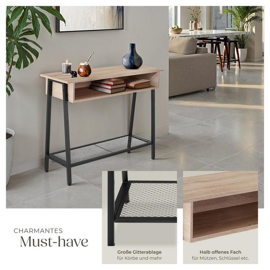 Tectake Tavolo console Tralee stile industriale  