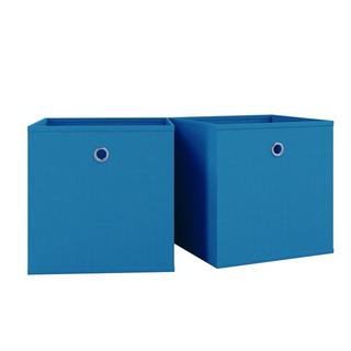 VCM Lot de 2 boîtes pliantes Boîte pliante en tissu Boîte pliante Boîte à étagères Rangement Boxas  
