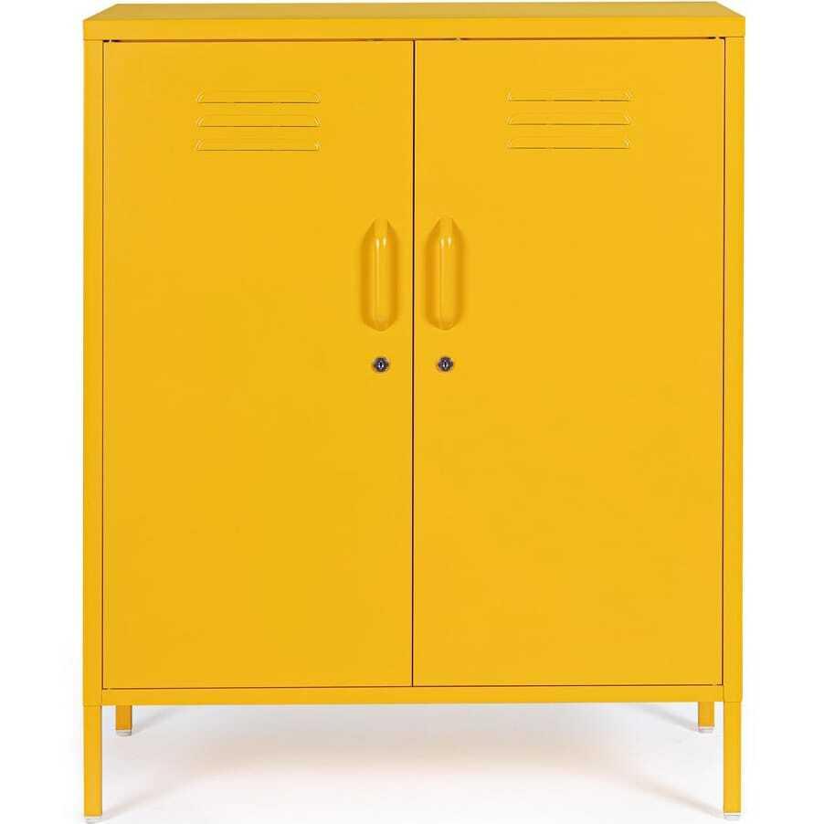 mutoni Commode Cambridge jaune 40x80x101  