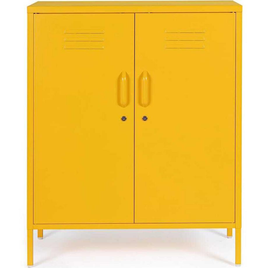 mutoni Commode Cambridge jaune 40x80x101  