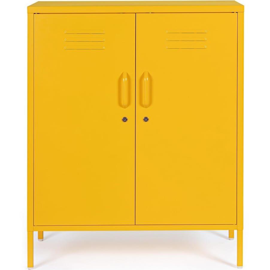 mutoni Commode Cambridge jaune 40x80x101  