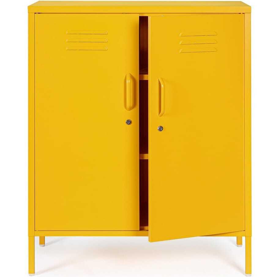 mutoni Commode Cambridge jaune 40x80x101  