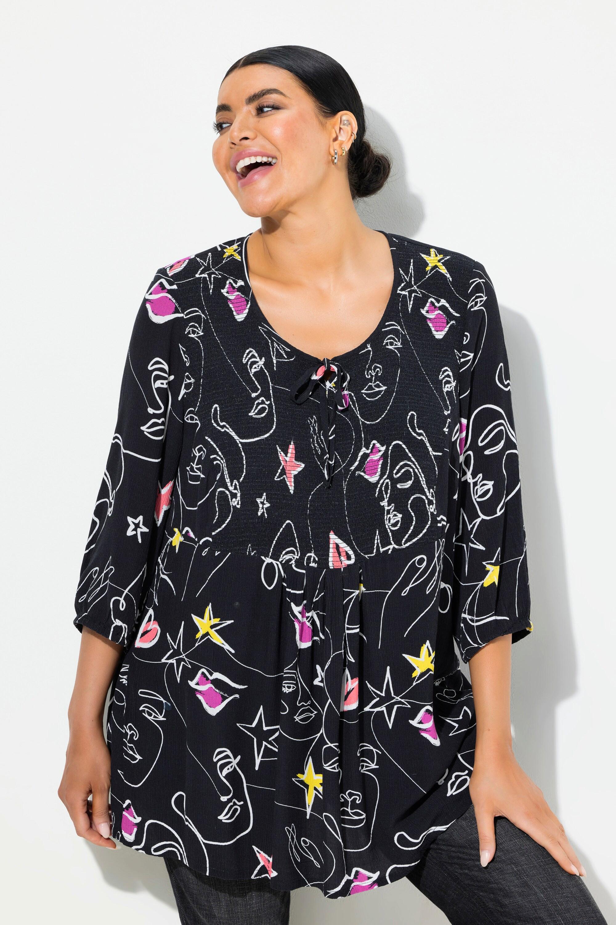 Ulla Popken  Blusa a punto smock 