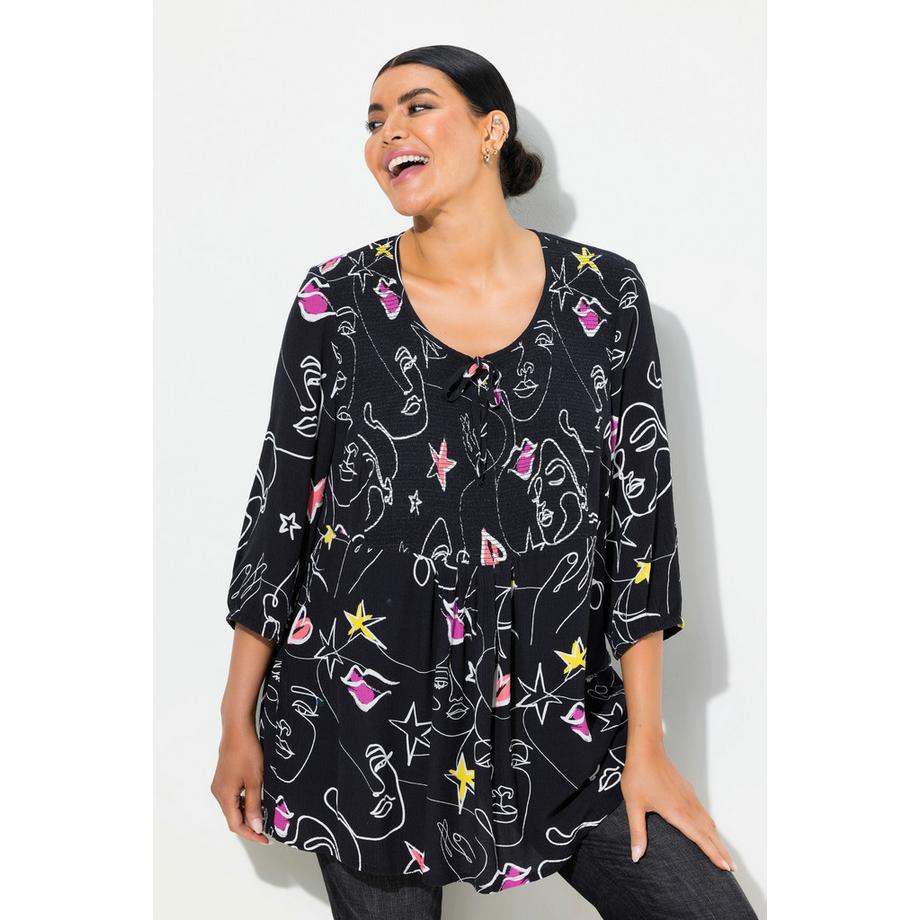 Ulla Popken Smok Bluse  