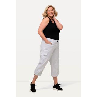 Ulla Popken  Pantalon cargo 7/8, taille confortable 