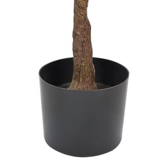 Beliani Kunstpflanze aus Kunststoff Boho FICUS ELASTICA  