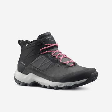 Scarpe sportive donna semi-alte impermeabili trekking pelle