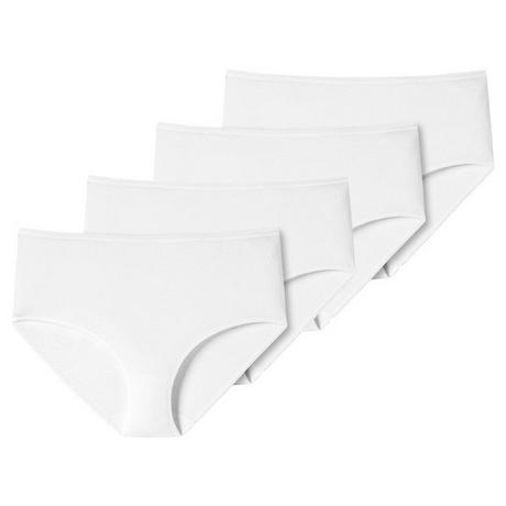 Schiesser Confezione da 4 Slip Midi Cotone Biologico  