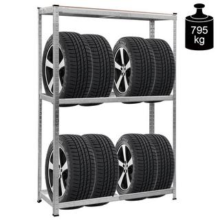 Northix Support à pneus, support à pneus, support d'atelier, support robuste, support de stockage, support enfichable  