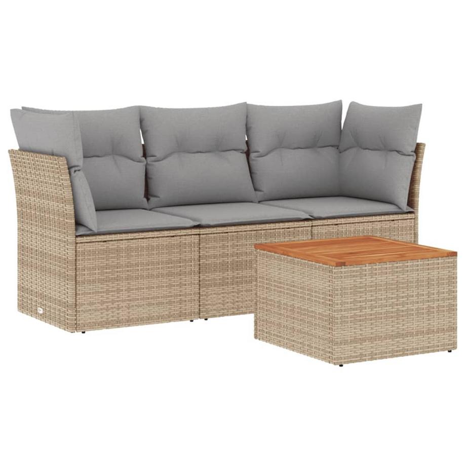 set divano da giardino Polirattan