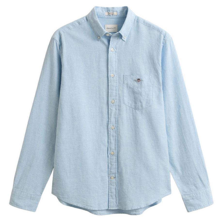 GANT Camicia Uomini Confezione da 1 Vestibilità confortevole-REGULAR COTTON LINEN SHIRT  