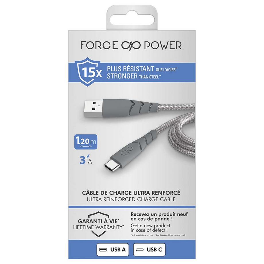 Force Power  Cavo USB A/USB C 