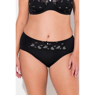 Ulla Popken Slip Midi Ricamo Paisley Microfibra  