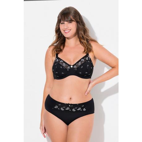 Ulla Popken Slip Midi Ricamo Paisley Microfibra  