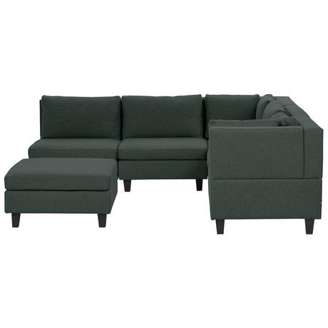 Beliani Ecksofa mit Ottomane aus Polyester Modern FEVIK  