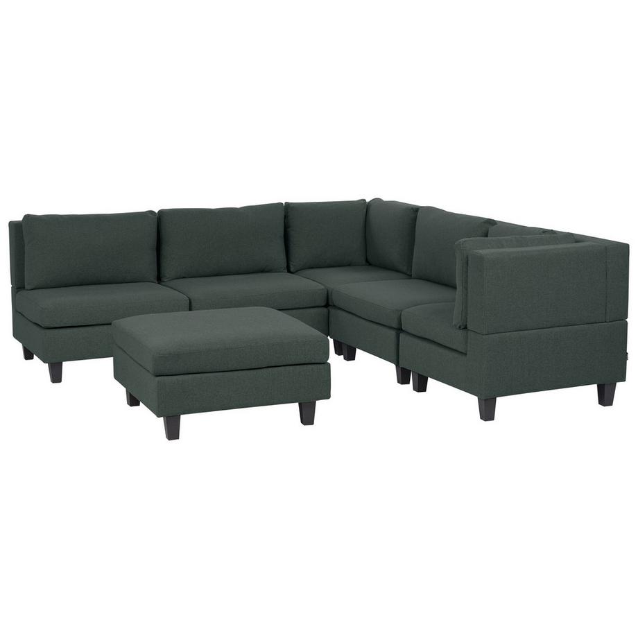 Canapé d'angle côté gauche avec ottoman en Tissu  UNSTAD