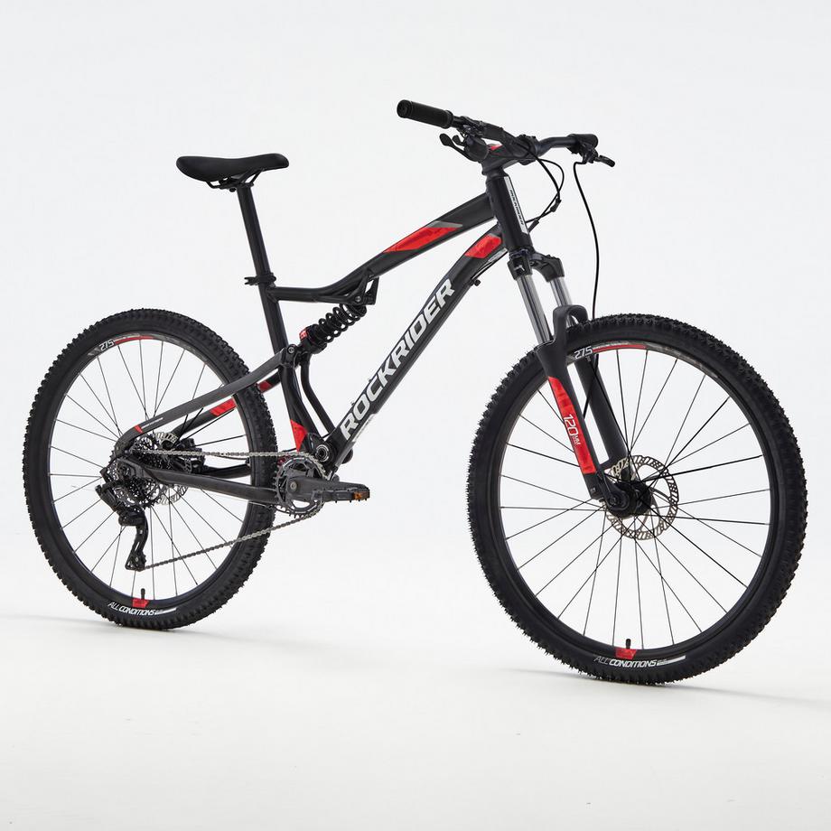 ROCKRIDER  VTT semi-rigide 27.5 pouces cadre aluminium 