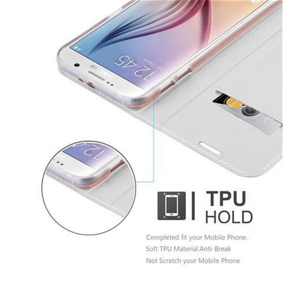 Cadorabo  Housse compatible avec Samsung Galaxy S6 - Coque de protection avec fermeture magnétique, fonction de support et compartiment pour carte 
