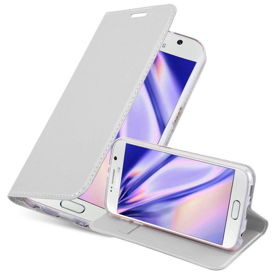 Cadorabo  Housse compatible avec Samsung Galaxy S6 - Coque de protection avec fermeture magnétique, fonction de support et compartiment pour carte 