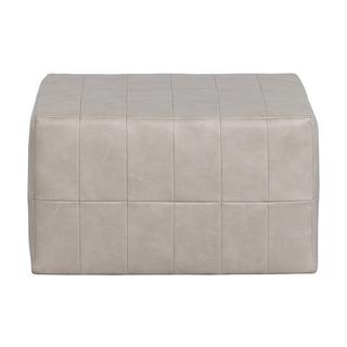 mutoni Tabouret patchwork aspect cuir naturel  