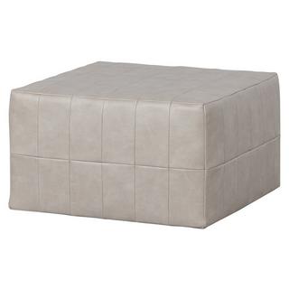 mutoni Tabouret patchwork aspect cuir naturel  