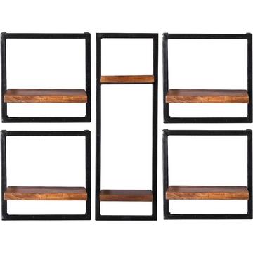 Étagère murale Havana naturel 105x25x75 (5 pièces)