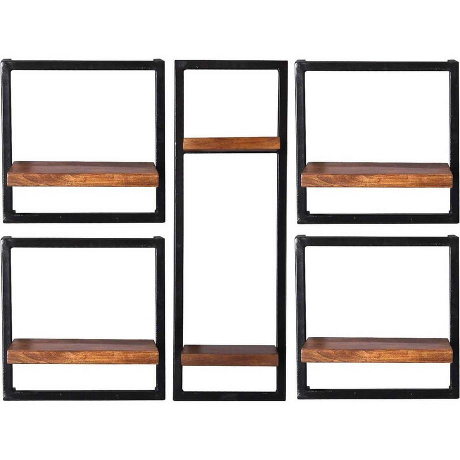 Étagère murale Havanna naturel 105x25x75 (5 pièces)
