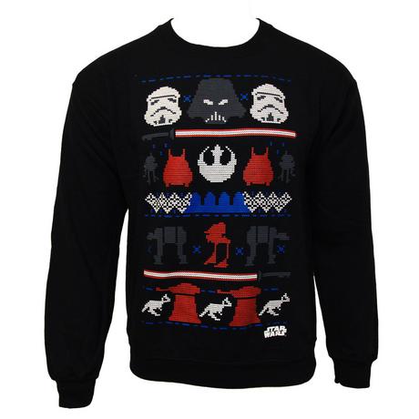 STAR WARS  Weihnachtspullover mit DarkSideNorwegermuster 