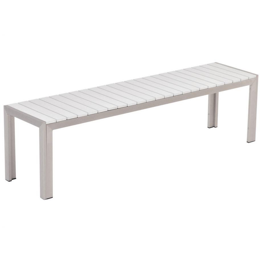 Beliani Salle à manger de jardin avec bancs en Bois synthétique Industriel NARDO  