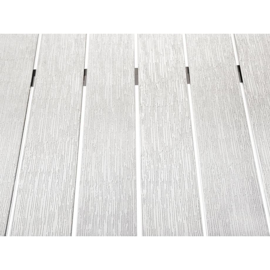 Beliani Salle à manger de jardin avec bancs en Bois synthétique Industriel NARDO  