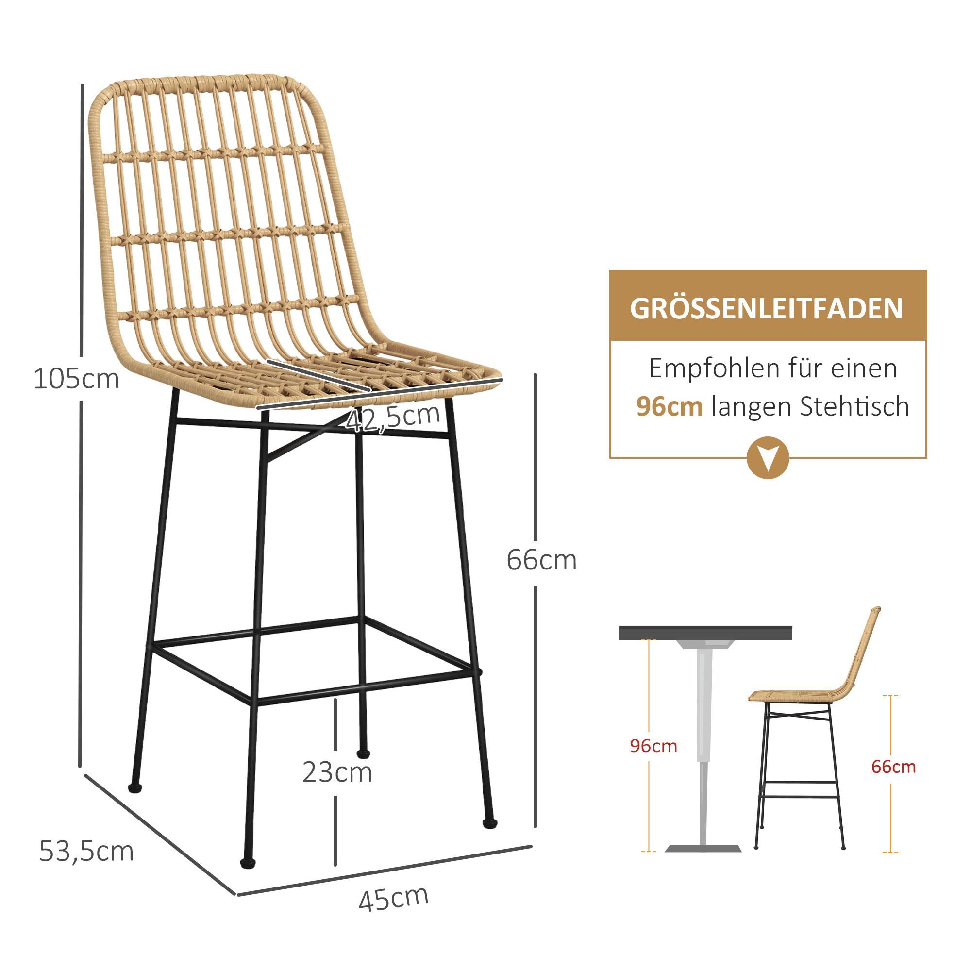 HOMCOM tabouret de bar  