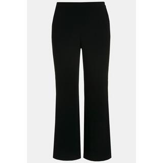 Ulla Popken  Pantalon de tailleur à jambe droite et large. Taille élastique 