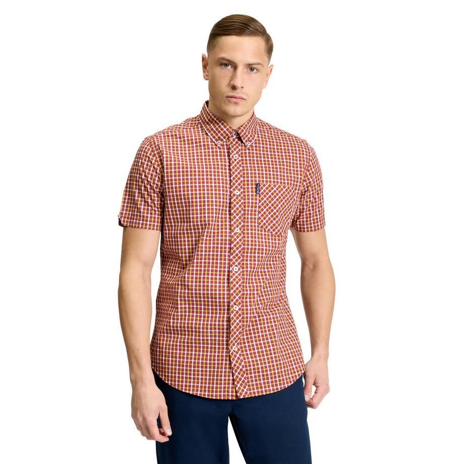 BEN SHERMAN Signature House Chemise à Carreaux Manches Courtes  