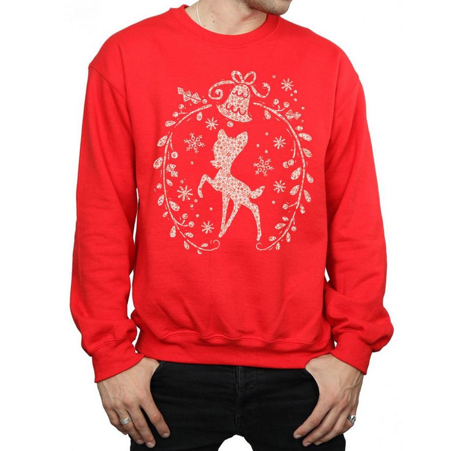Disney Bambi Sweatshirt Couronne de Noël  