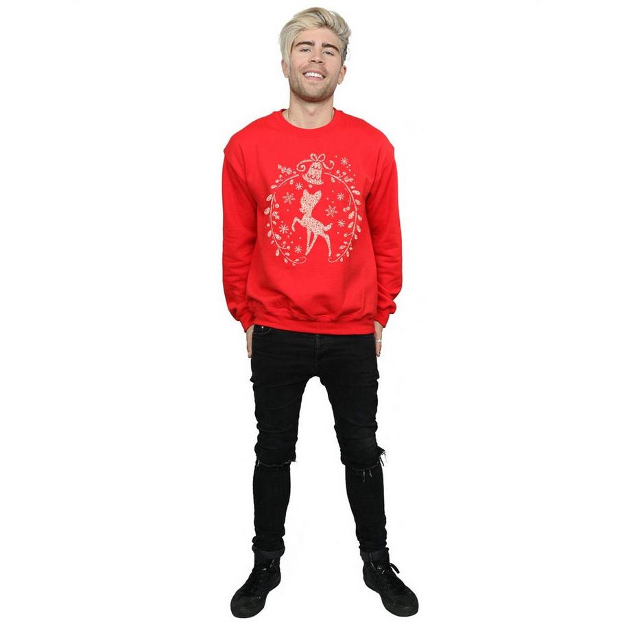 Disney Bambi Sweatshirt Couronne de Noël  