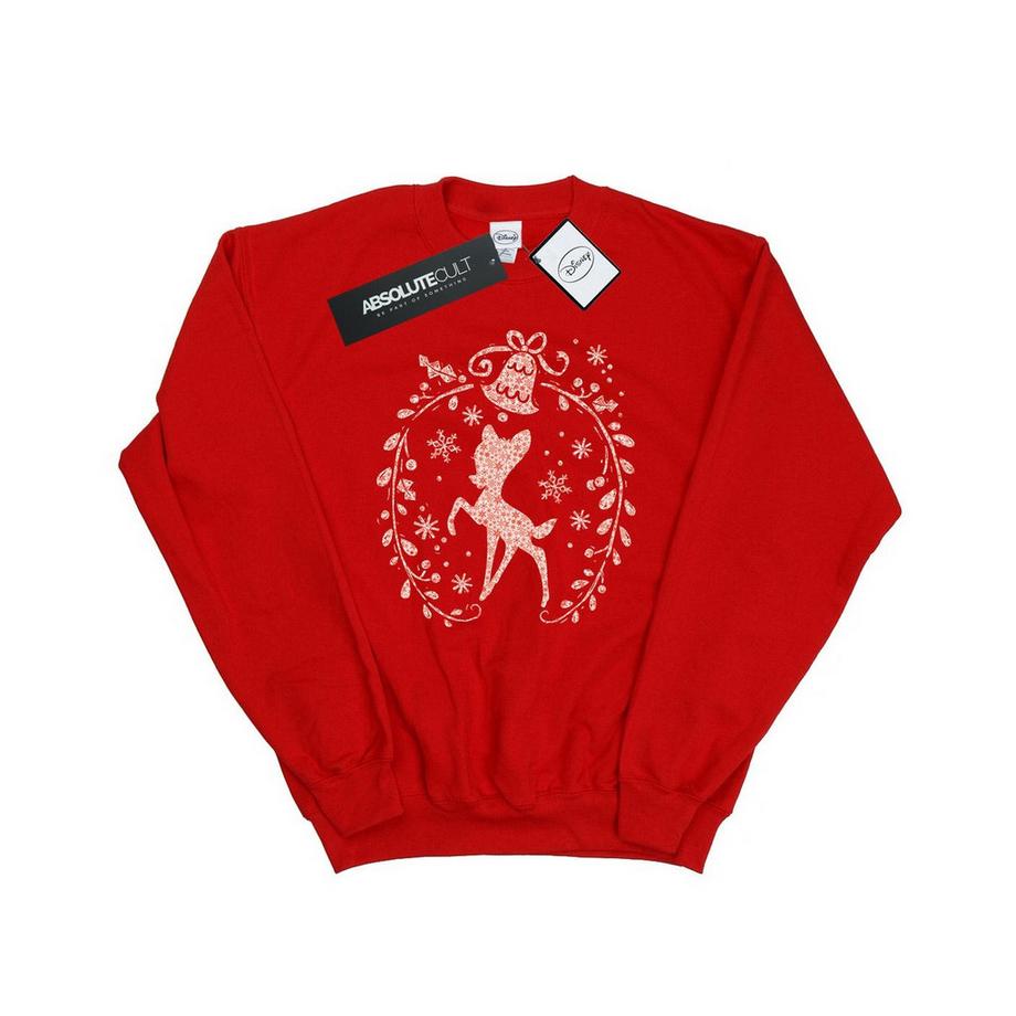 Disney Bambi Sweatshirt Couronne de Noël  