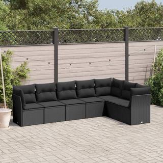 VidaXL set divano da giardino Polirattan  