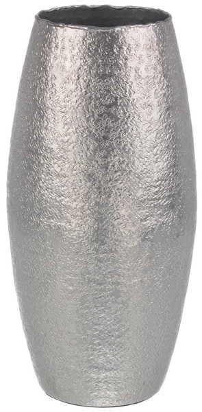 mutoni Fassförmige Vase Graceful Silber H39cm  