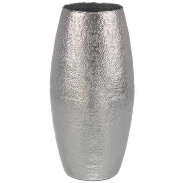 Vaso a forma di botte Graceful Silver H39cm