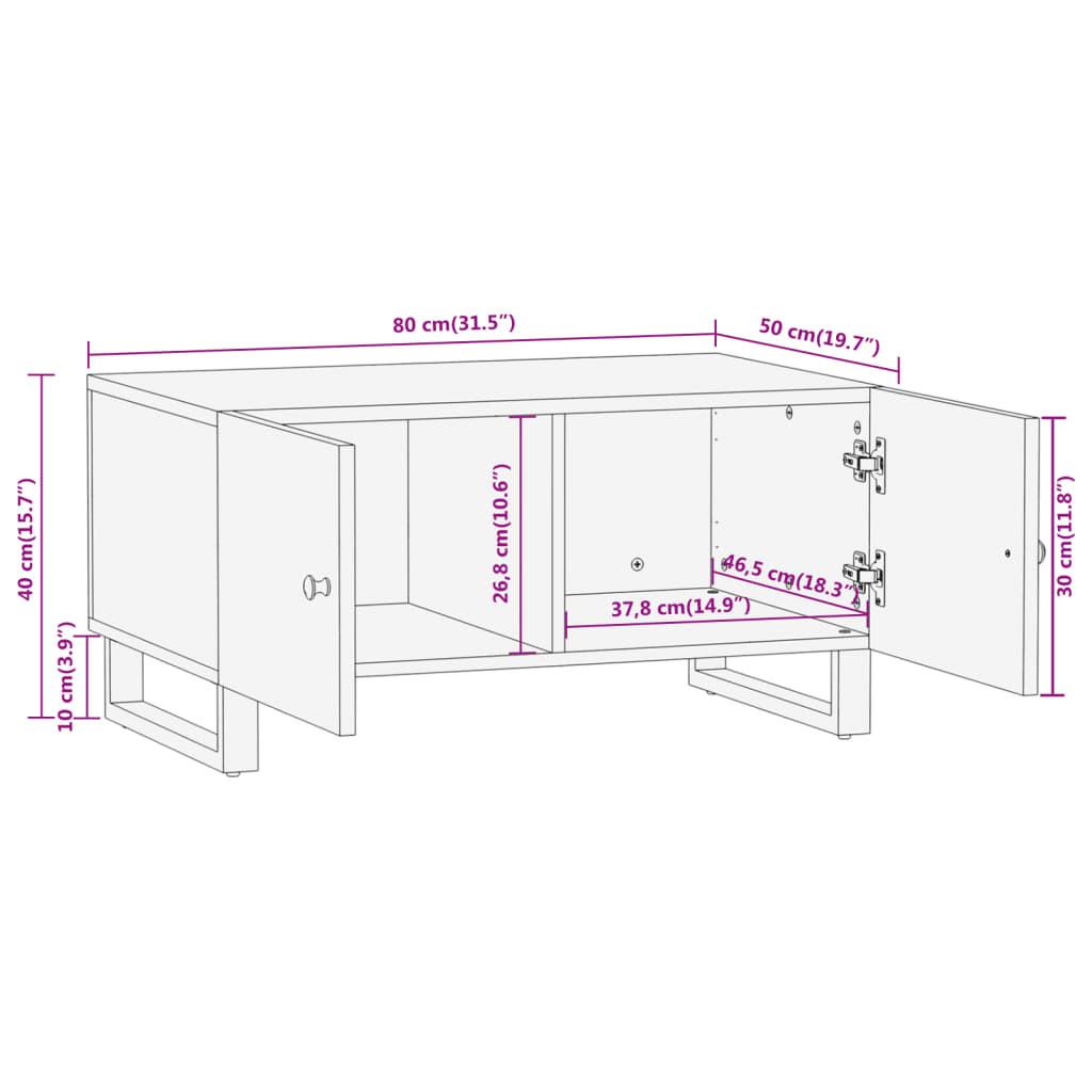 VidaXL Table basse bois  