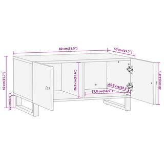 VidaXL Table basse bois  