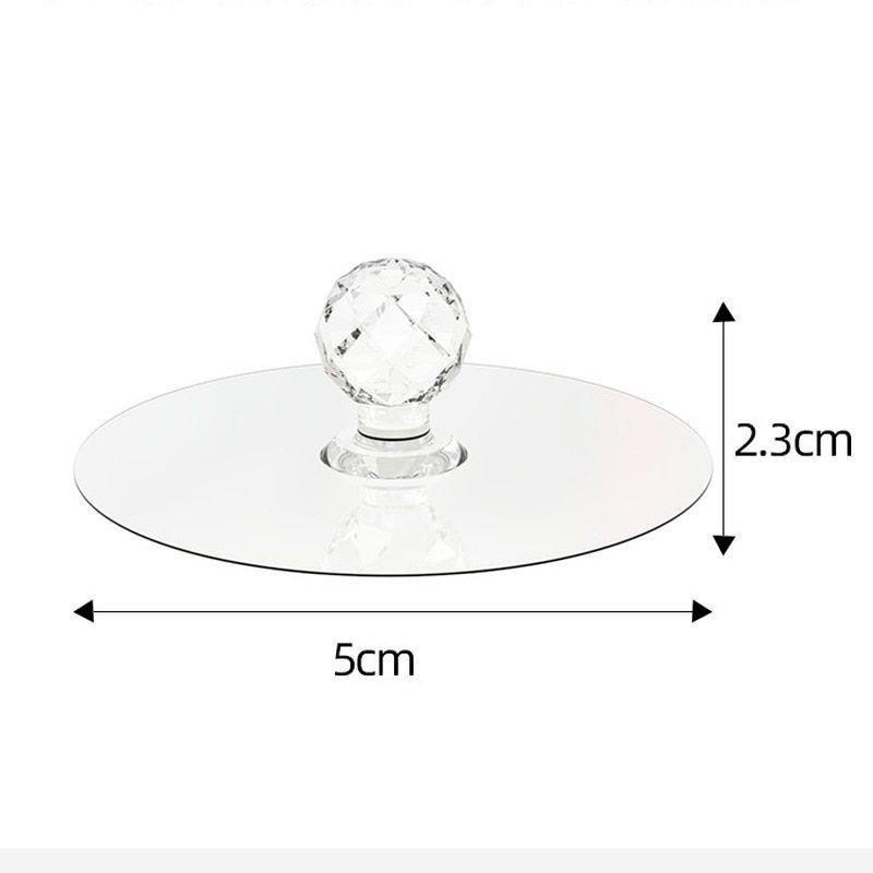 eStore Maniglia per armadio/portello con presa di aspirazione - 2 pz  