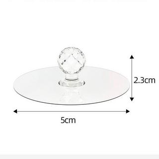 eStore Maniglia per armadio/portello con presa di aspirazione - 2 pz  