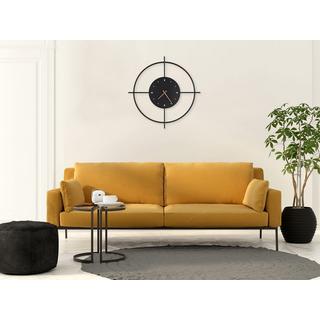 mutoni Orologio da parete Sussy metallo nero opaco LED 50  