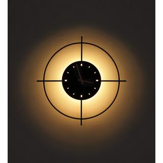 mutoni Orologio da parete Sussy metallo nero opaco LED 50  