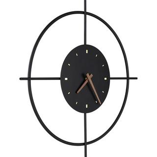 mutoni Orologio da parete Sussy metallo nero opaco LED 50  