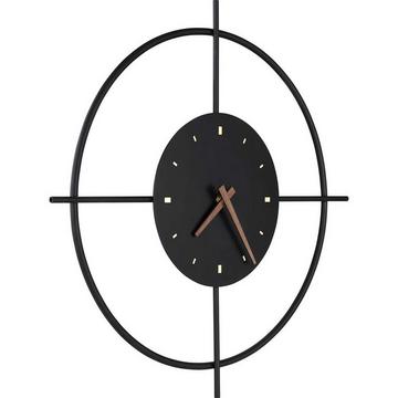 Horloge murale Sussy métal noir mat LED 50