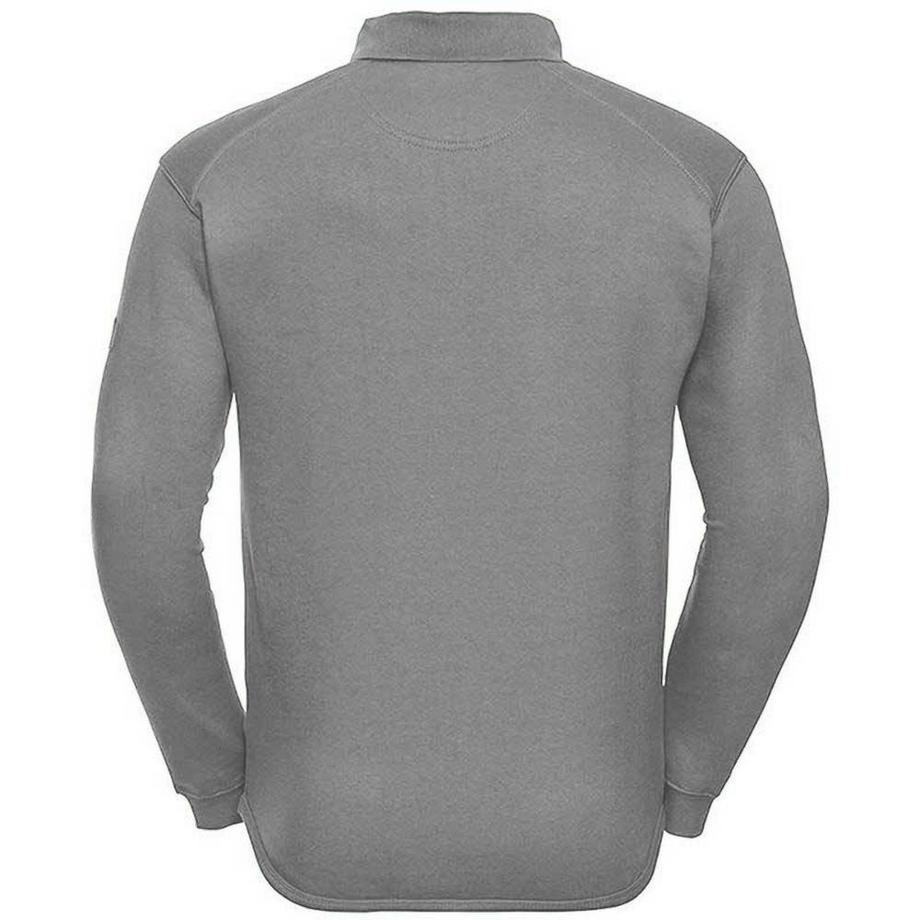 Russell Sweatshirt mit Knopfleiste und Kragen  