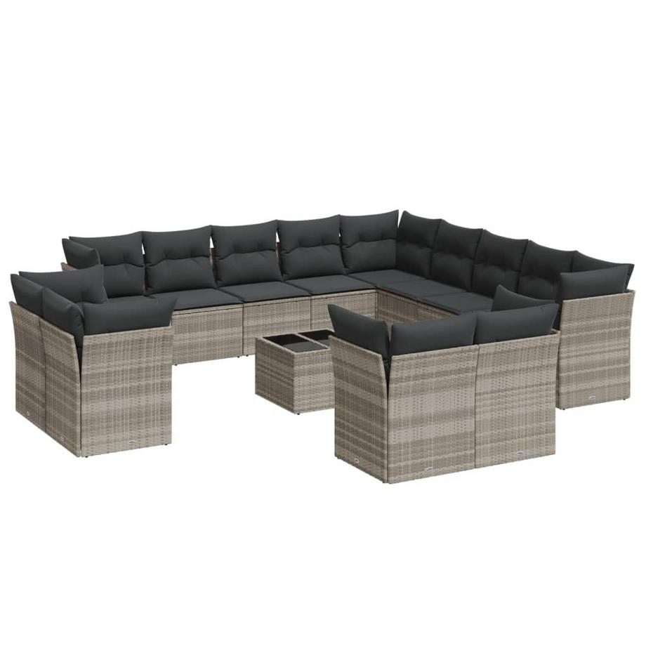set divano da giardino Polirattan