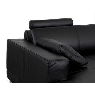 LINEA SOFA Canapé panoramique 7 places cuir supérieur DONATELLO II Angle gauche  